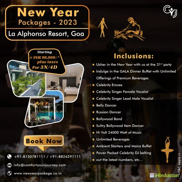 La Alphonso Marina Resorts and Spa in Goa | New Year Package Near Delhi