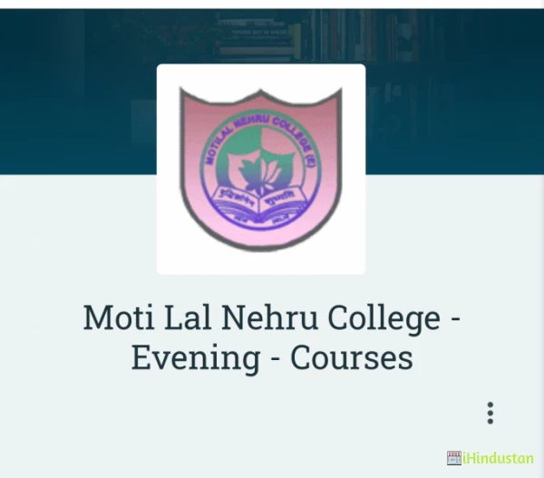 Moti Lal Nehru College - Evening - Courses