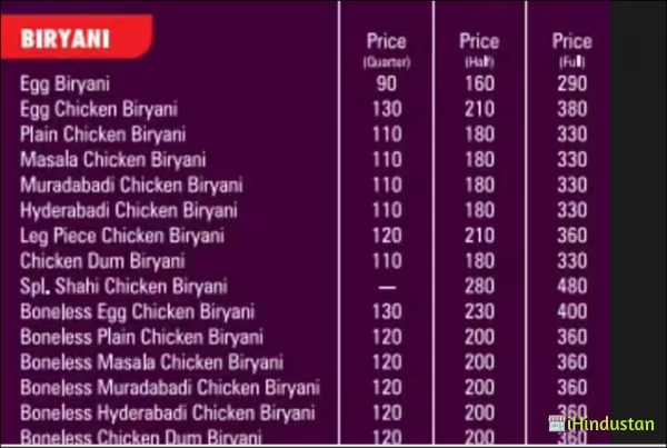 Swadisht Chicken Biryani